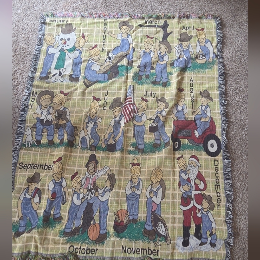 12 Months Of Year Blanket